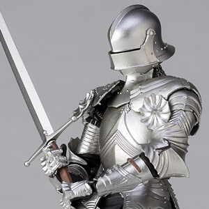 Revoltech Armure de campagne gothique du XVe siècle Argent